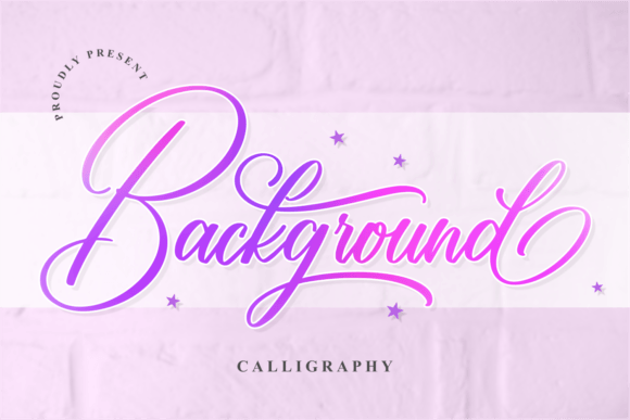 Background: An Elegant Handwritten Script for Standout Designs