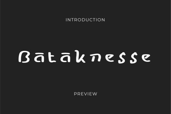 Bataknesse: A Modern Typeface with Ancient Indonesian Soul