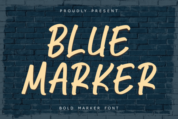 Blue Marker: The Authentic Script for Modern Branding