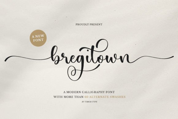 Bregitwon: A Modern Script Font for Elegant Design