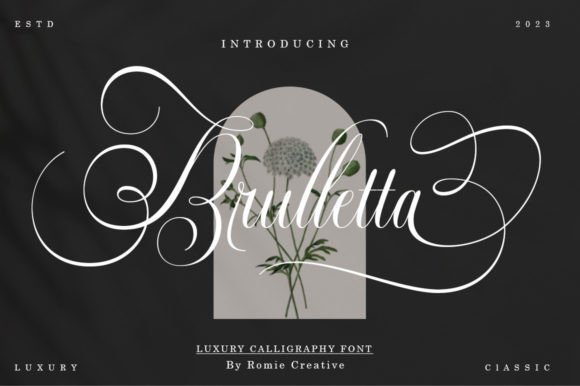 Brulletta: The Calligraphy Font That Elevates Your Creative Projects