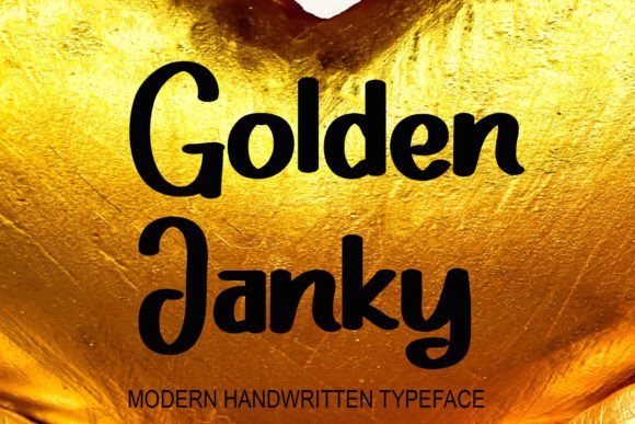 Golden Janky: The Handwritten Script for Modern Brands