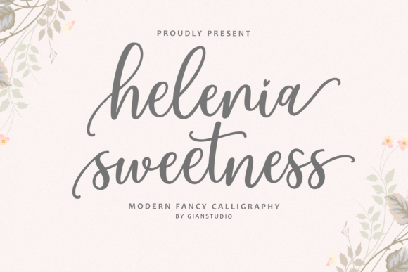 Helenia Sweetness: A Modern Calligraphy Script for Elegant Projects