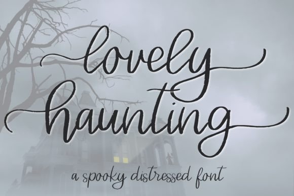 Lovely Haunting: A Brush Script for Moody Elegance