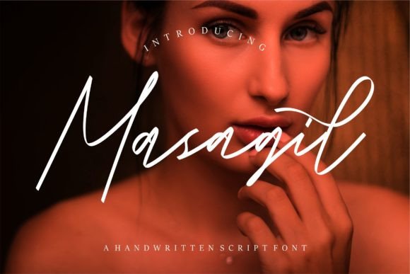 Masagil: The Handwritten Script Font for Authentic Design