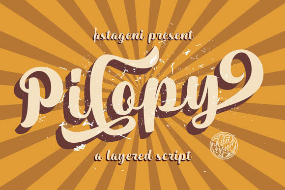 Pilopy: The Bold Script Font for Vintage Design Projects