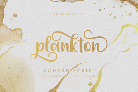 Plankton: A Script Font with Timeless Elegance