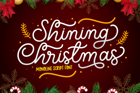Shining Christmas: A Script Font for Elegant, Modern Design