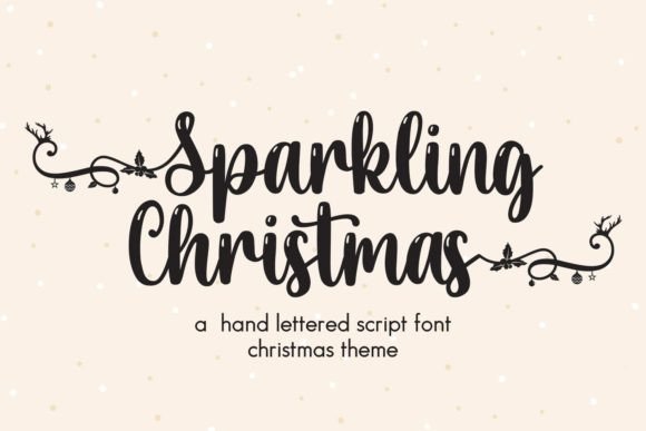 Sparkling Christmas: A Handwritten Font for Festive Crafts